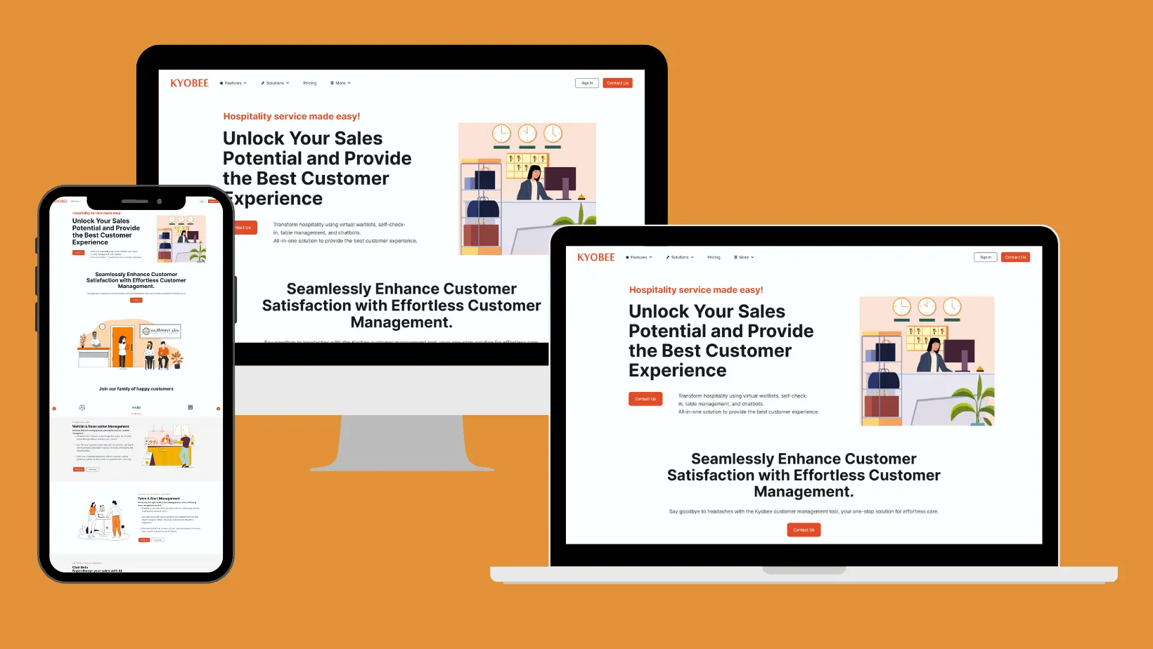 Portfolio item: Kyobee - Marketing site